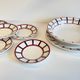 Set of 7 ceramic dishes hbcm béarn france