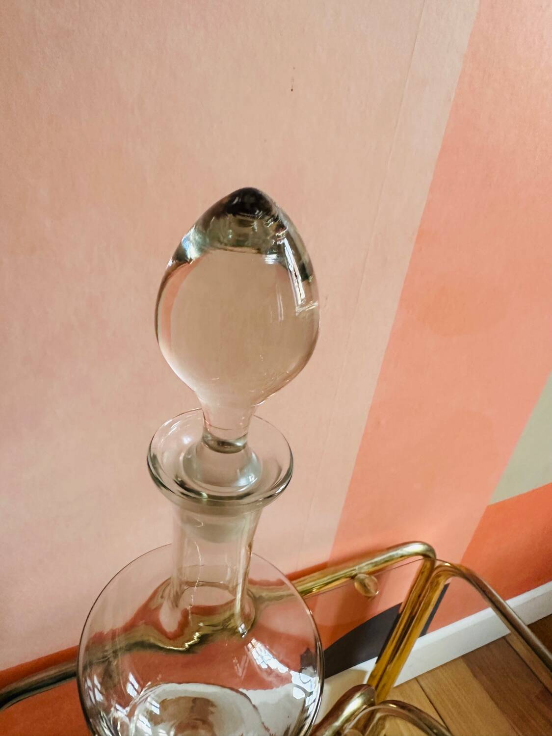 Vintage chic glass carafe