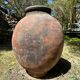 Ancient terracotta pottery jar from the 19th century.