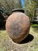 Ancient terracotta pottery jar from the 19th century.
