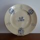 Round earthenware dish KG Lunéville - Lorraine Cross - Empress service Ø 32.5 cm