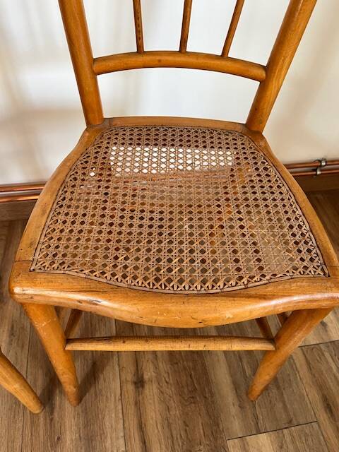 Pair of cane chairs