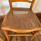 Paire de chaises cannées