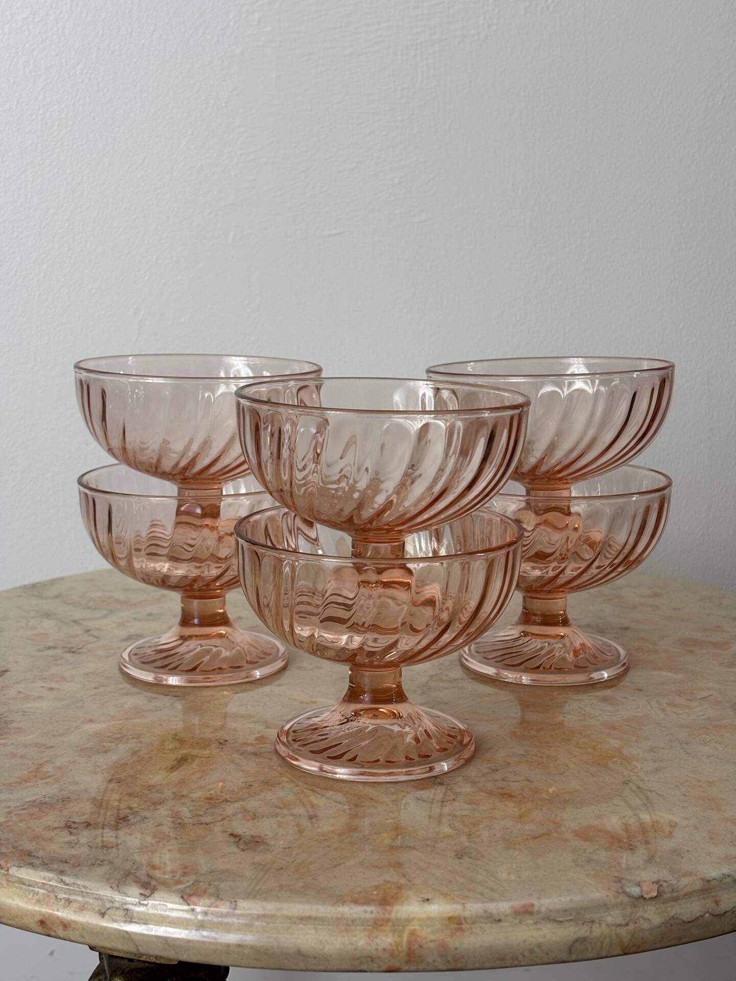 Rosaline ice cream bowls Luminarc