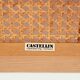Gijs Bakker folding lounge chair rattan webbing for Castelijn, 1970s