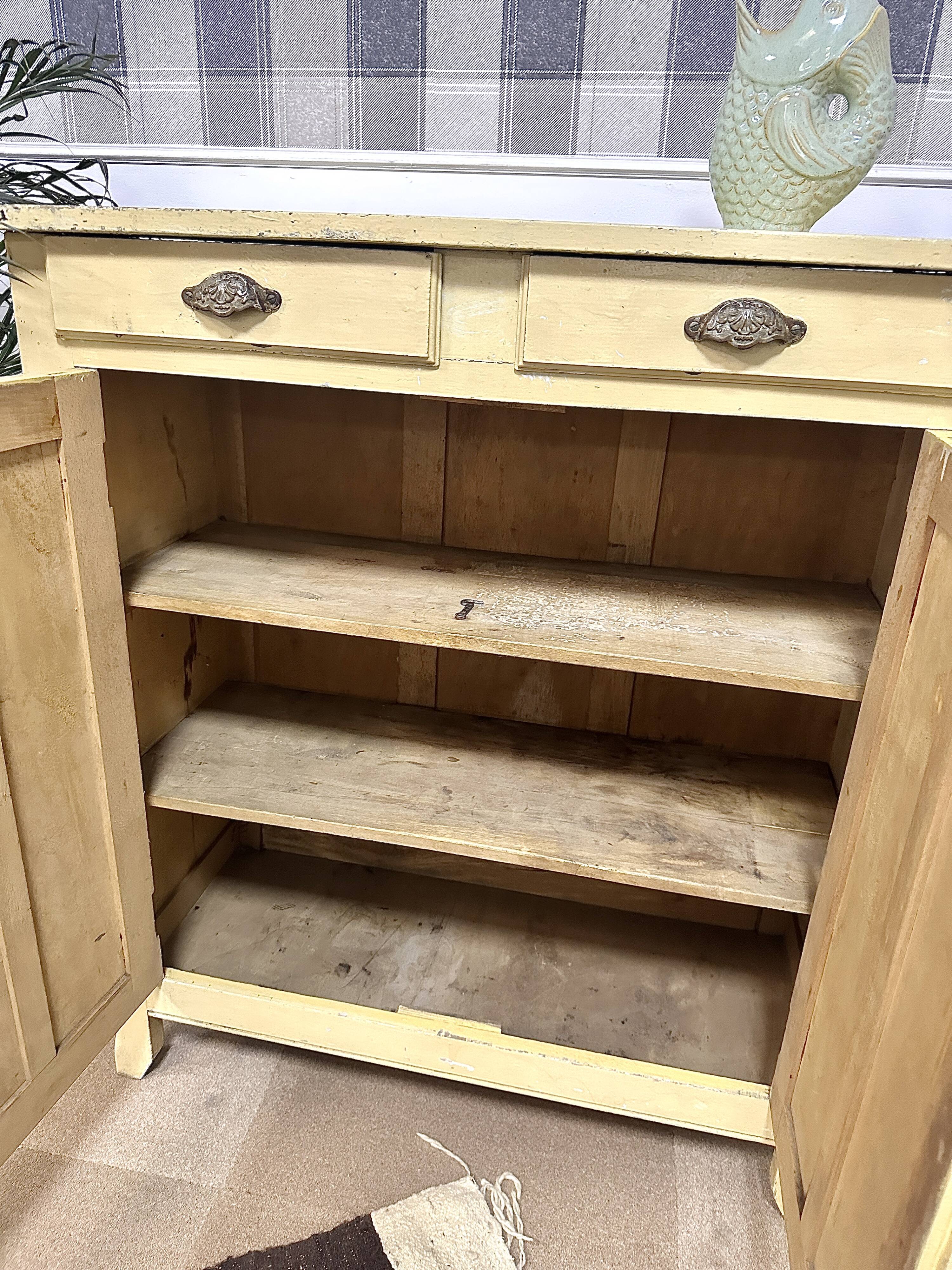 Yellow patinated parisian buffet