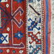 Vintage hand-knotted kazak rug 185x127cm