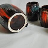 Ceramic orangeade service Vallauris 1950, vintage France