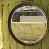Vintage circular mirror