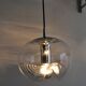 Peill & Putzler "wave" suspension, glass and chrome from the 60s/70s.