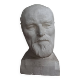 Pascal Boureille (1909-1999) Sculpted bust in plaster of a male doctor.