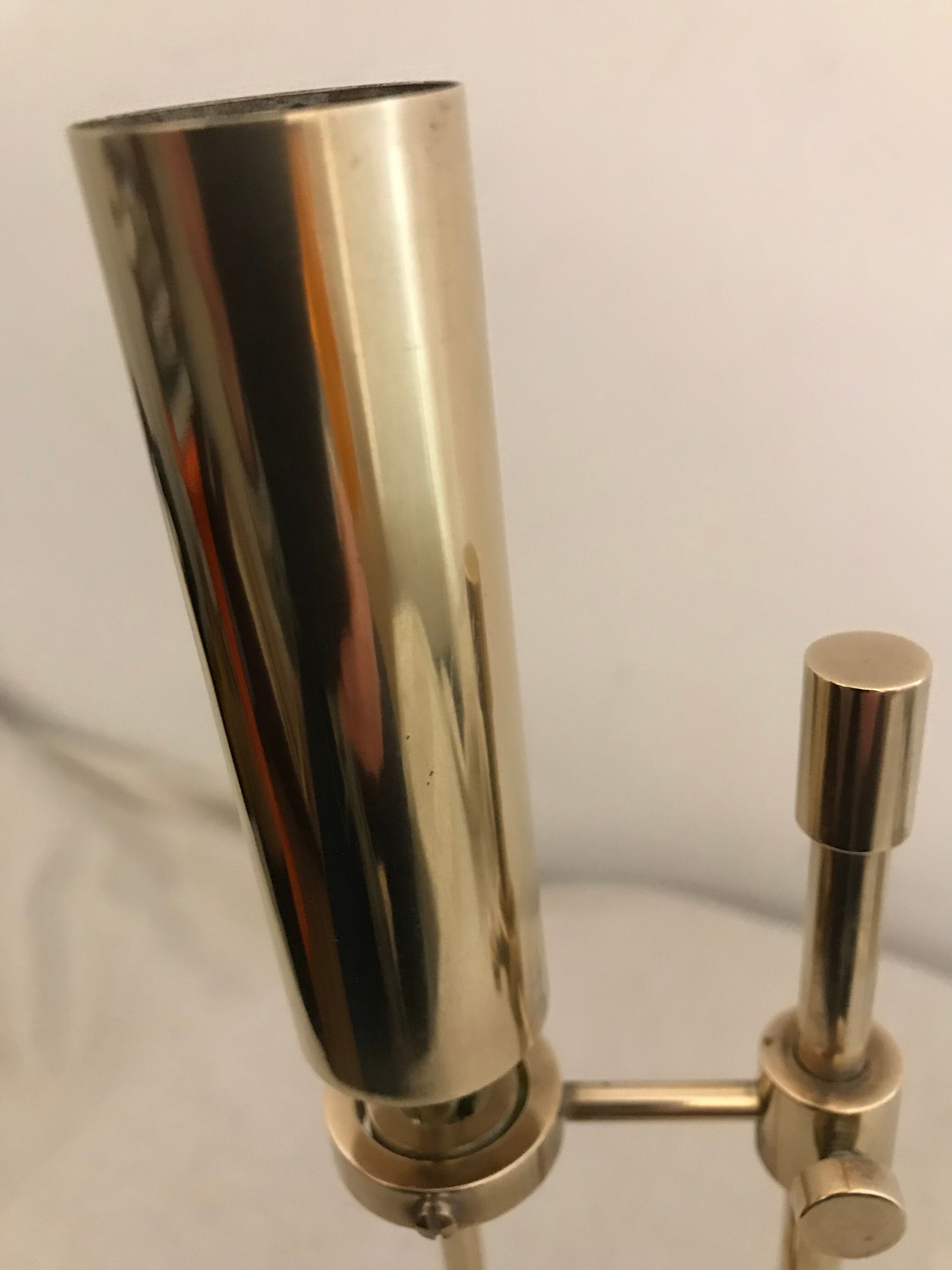 Brass gyroscopic candlestick Ilse Ammonsen Denmark 1950