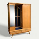 Vintage wardrobe with compass feet 1960