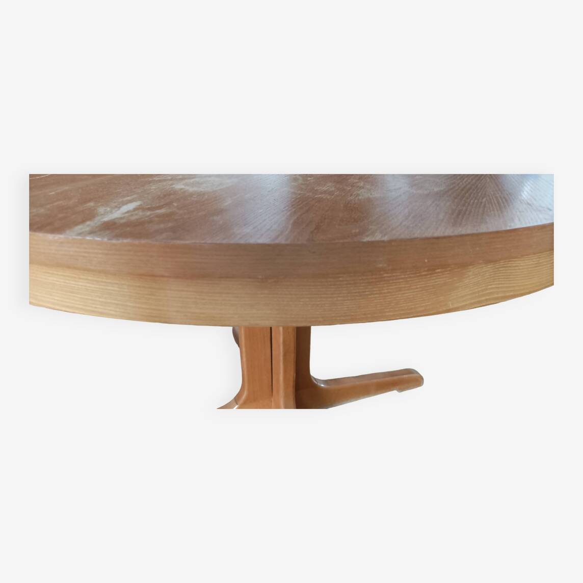 Vintage elm wood extendable table