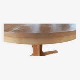 Vintage elm wood extendable table