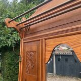 Art Deco oak cloakroom