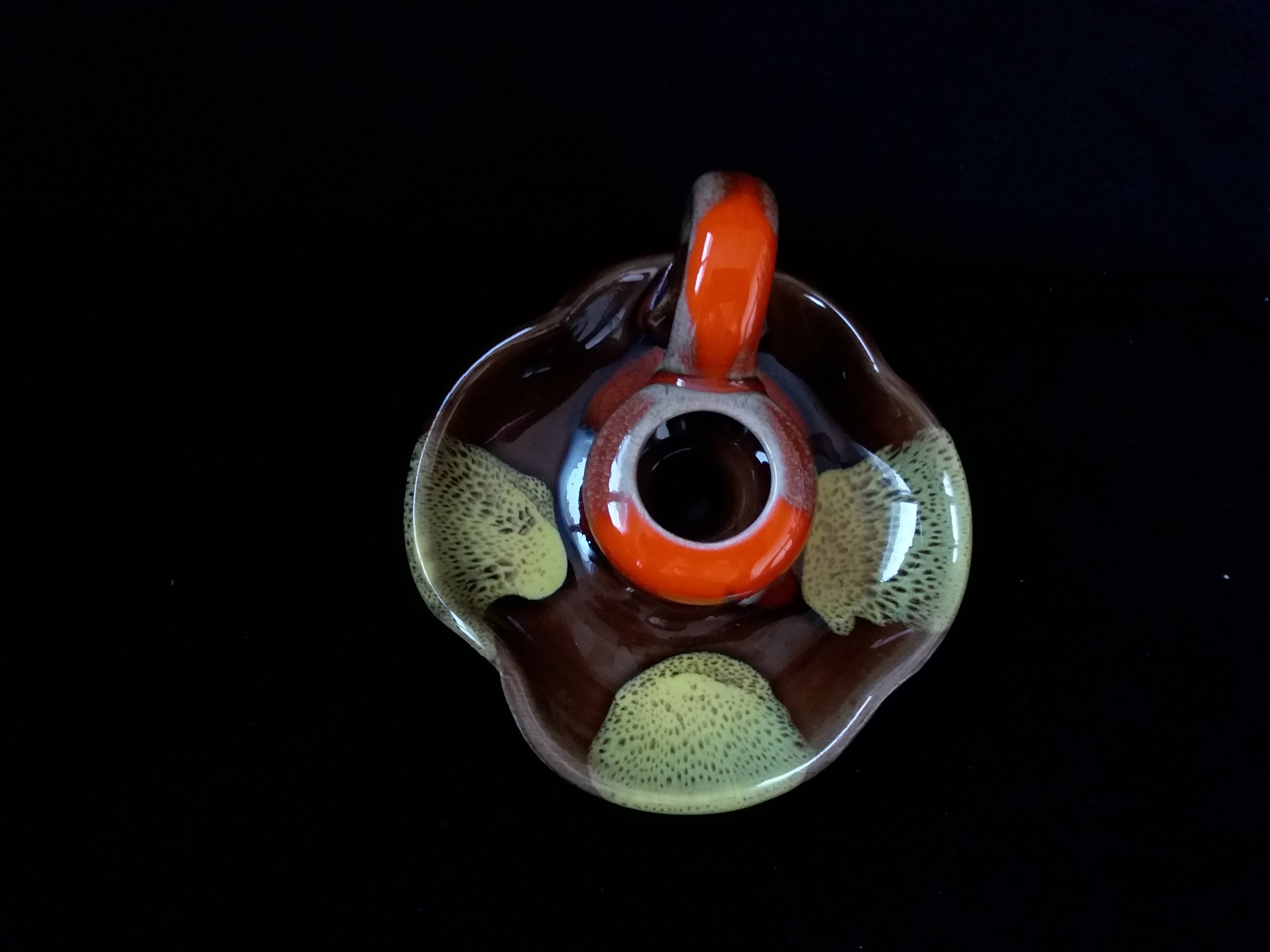 Bougeoir céramique flammée Vallauris