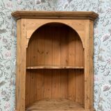 Vintage corner cabinet / pine corner cabinet