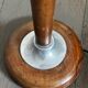 Mid-century lamp base in wood and metal