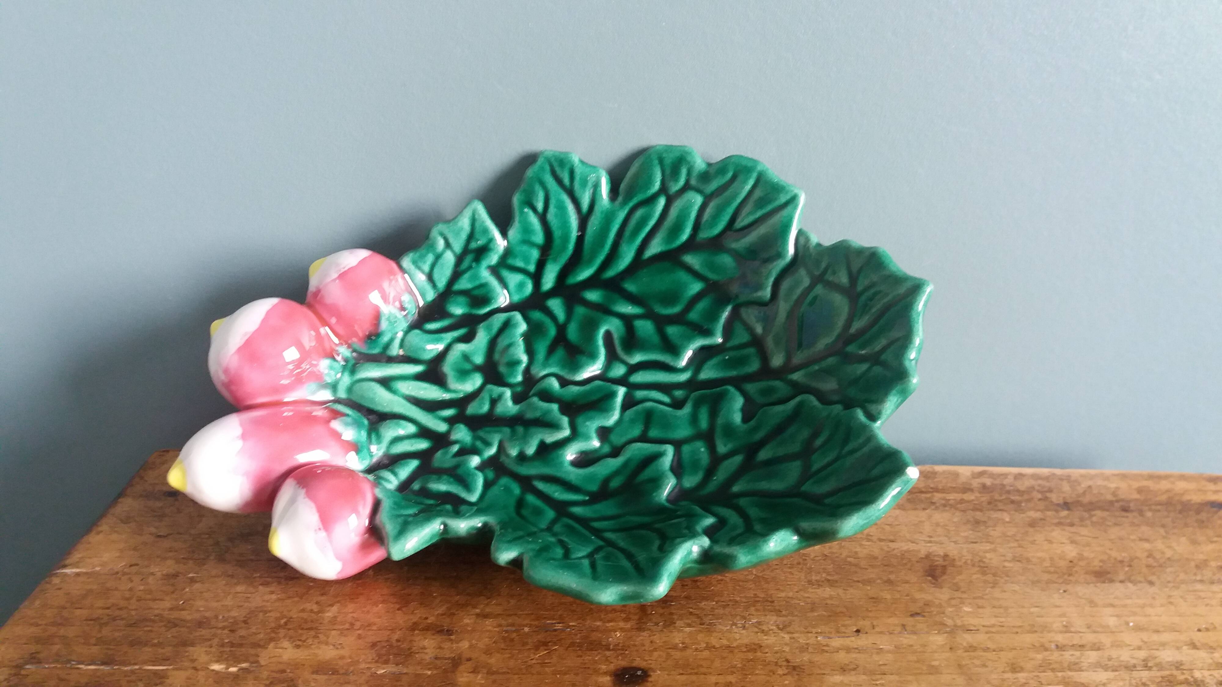 Radish dish in Vallauris slipware