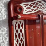 Enamelled kitchen sheet metal plate