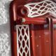 Enamelled kitchen sheet metal plate