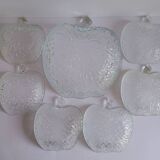 Apple-shaped dessert set