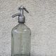 Transparent glass siphon, very thick bottom and metal cap
