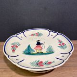 Fruit cup on earthenware pedestal from Quimper HB