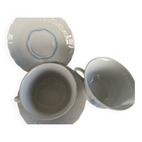 Large cups with saucers