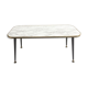 Table basse vintage effet marbre