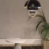 Coffee table in Italian whithe  Carrara marble