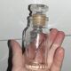 9 vintage thick glass spice bottles
