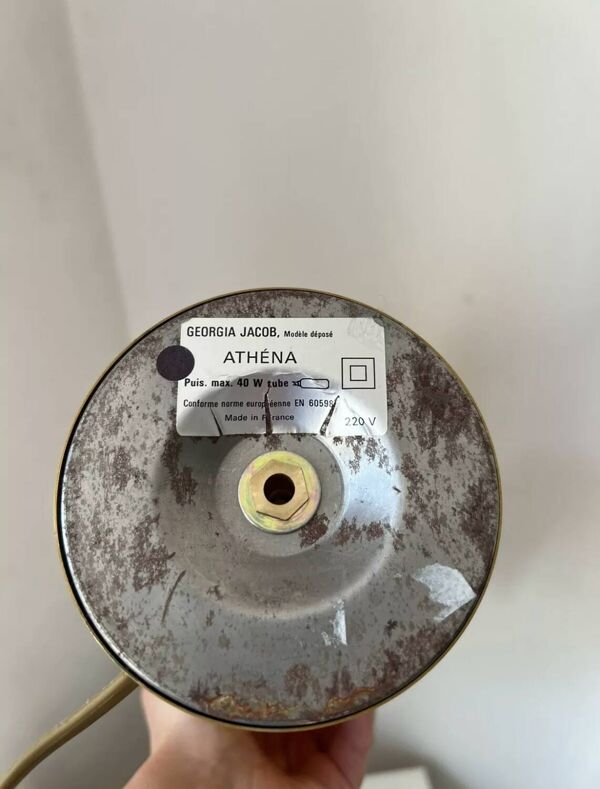 Lampe Athéna vintage Georgia Jacob design 1970