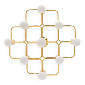 Mid-century chandelier designed by Sciolari, 1970s.