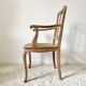 Old cane armchair