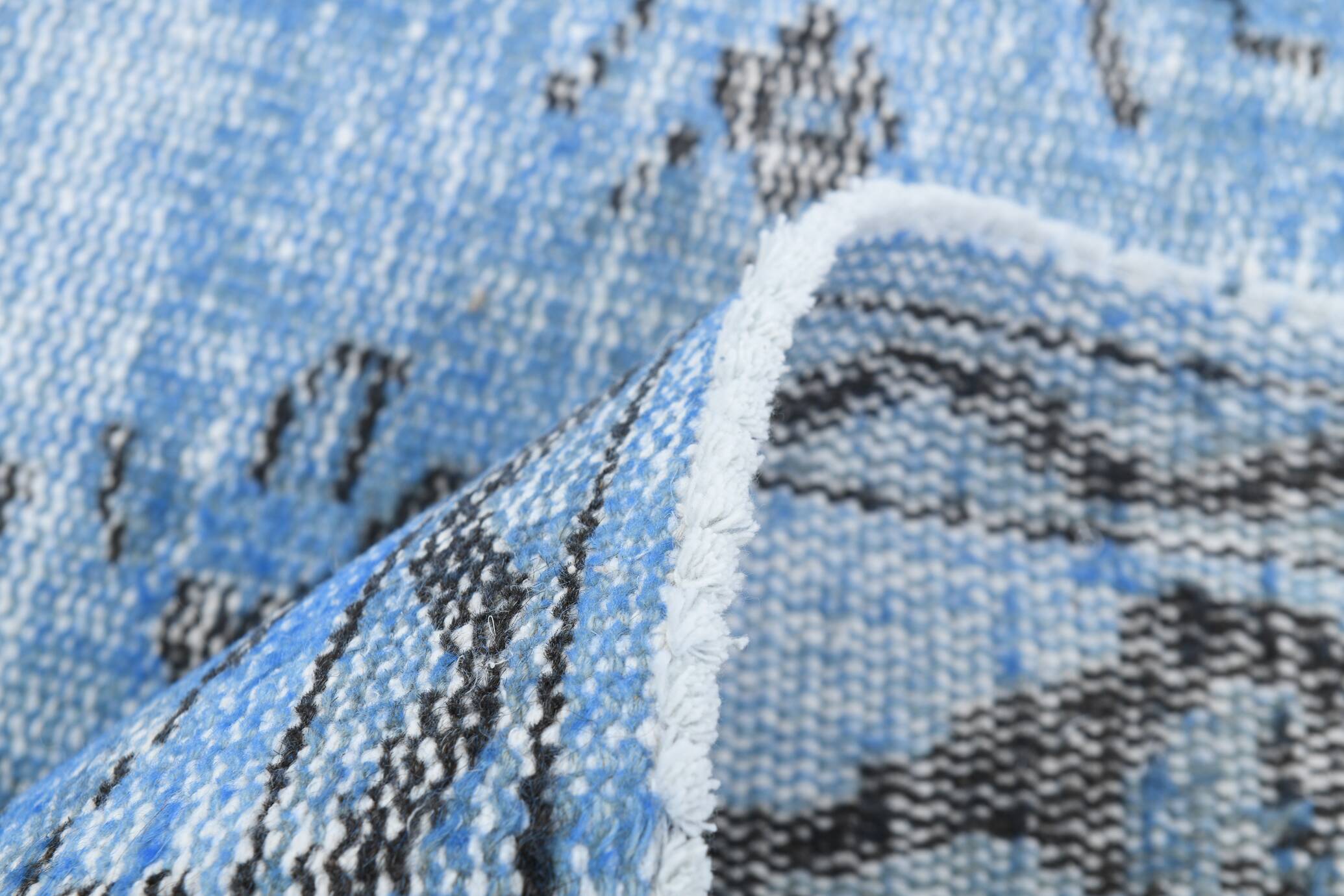 5x8 Shades Of Blue Soft Pastel Vintage Rug, 155x252Cm SK 4004