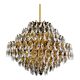 Vintage XXL Luxury Golden Chandelier Fine Gold and Crystal , 60 70 years