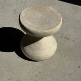 Pawn Bleach - Stool, side table, end table in solid mango wood