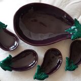 Service signed Vallauris, flat - 4 raviers, good condition