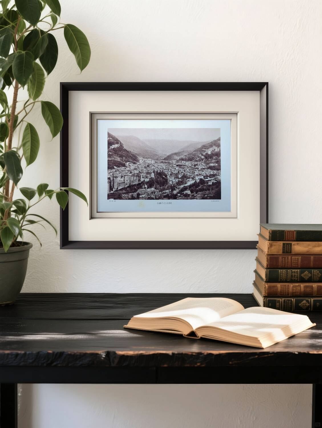 Saint-Claude, Jura, photo print plate from 1942.