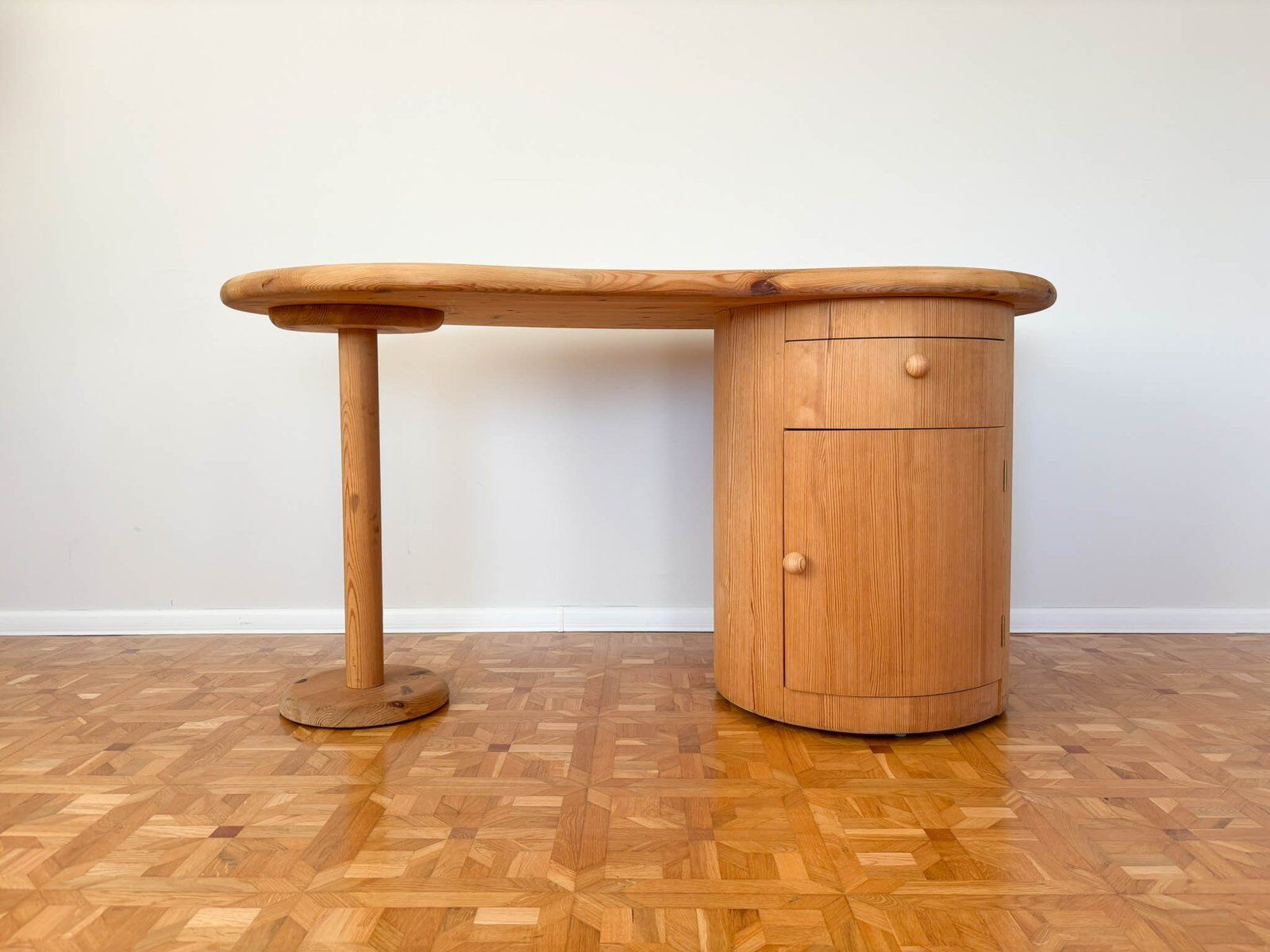 Kidney-shaped desk attributed to CFC Silkeborg, Denmark, 1990s