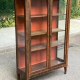 Louis XVI display cabinet in wood and marble from the 19th century.