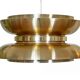 Golden suspension by Carl Thore for Granhaga Metall. Sweden 1970s.