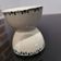 Vintage blue earthenware egg cup