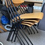 Set of 4 vintage post-modern design chairs