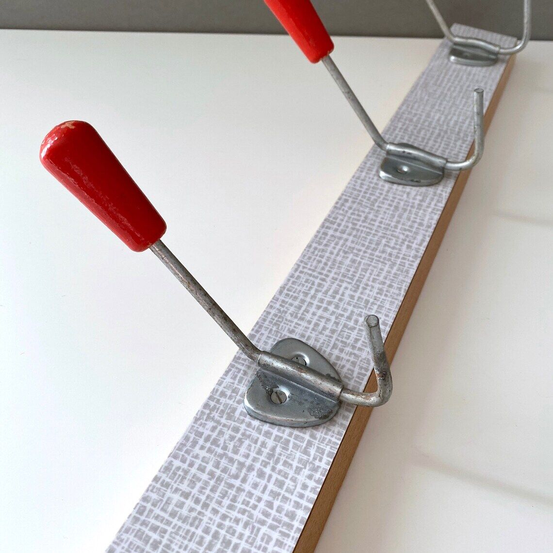 70s wooden cloakroom