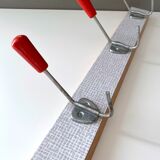 70s wooden cloakroom