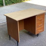 Vintage Scandinavian wooden desk from the 1970s.