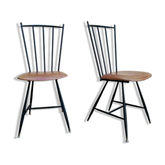 Paire de chaises design scandinave par soudexvinyl